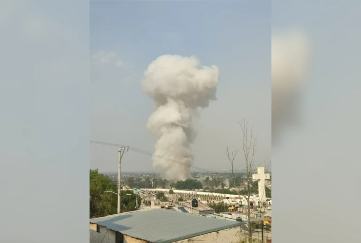 Supuesta explosión en Tultepec.