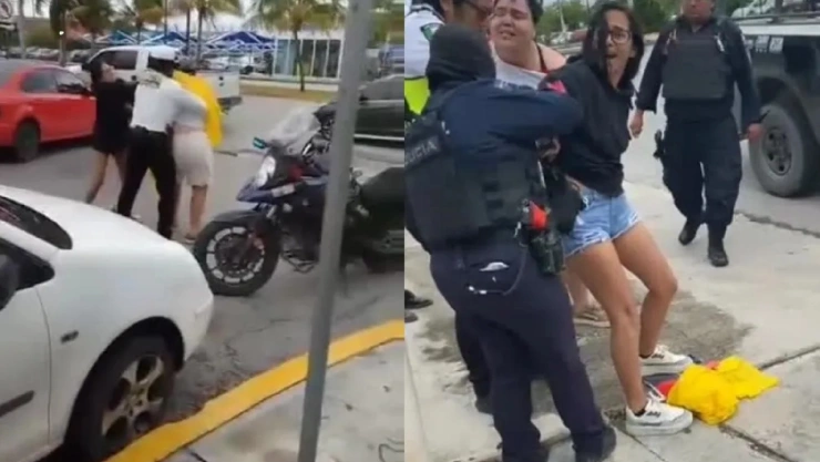 VIDEO_ Elemento de Tránsito forcejea a dos mujeres en Benito Juárez; esto dicen las autoridades.jpg