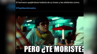 Para terminar, uno de los más divertidos: el hermano estaba de quejumbroso mientras el elefantito solo disfrutaba de su día. ¡Sin duda, momentos que no te puedes perder!