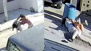 Pelea de vecinas se vuelve viral en redes sociales.