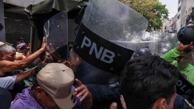 Protestas de trabajadores en Venezuela del 9 de abril de 2026.
