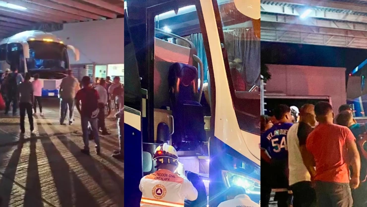 Asaltan autobús en Cintalapa