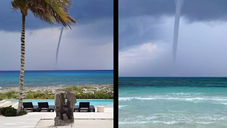 VIDEO_ Así fue como se formó la tromba marina en Xpu- Ha que sorprendió a turistas y locales.jpg