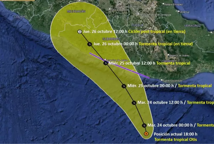 Tormenta Tropical Otis