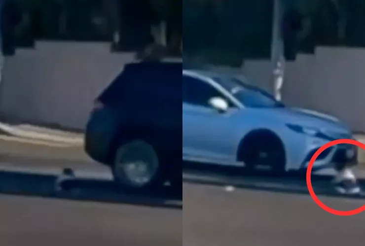 VIDEO ¡IMÁGENES SENSIBLES! Bebé cayó de una camioneta en movimiento en Estados Unidos