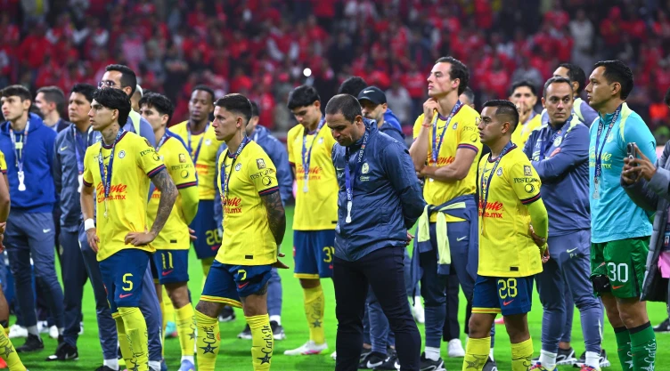 Jugadores del Club América tras perder la Final del Clausura 2025