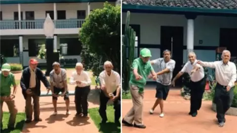 Abuelitos se divierten en asilo subiendo videos a TikTok; se unen al trend de ‘chacalito’.jpg