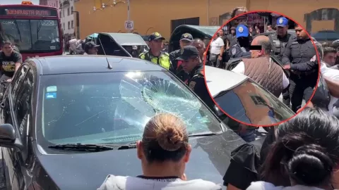 Acorralan a automovilista tras atropellar a un menor de edad en el Centro Histórico de CDMX