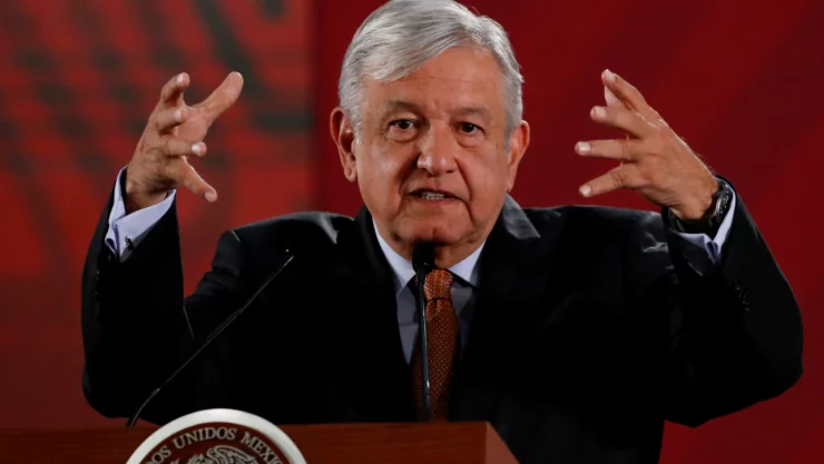 Imagen de archivo. El presidente de México Andrés Manuel López Obrador habla durante su tradicional conferencia de prensa matutina en Palacio Nacional. 30 de agosto de 2019. Imagen: Reuters