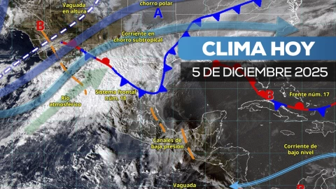 Clima en México para el 5 de diciembre