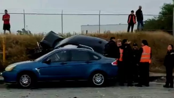 Choque múltiple en bulevar Aeropuerto tras retorno sin precaución