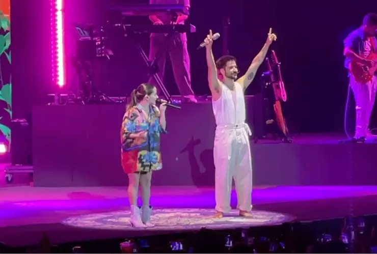 Ventaneando captó las primeras imágenes de Índigo junto a Camilo y Evaluna.