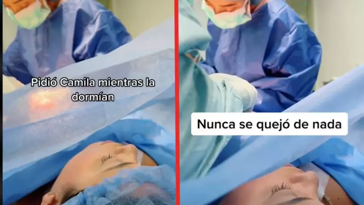 Mujer canta mientras es operada