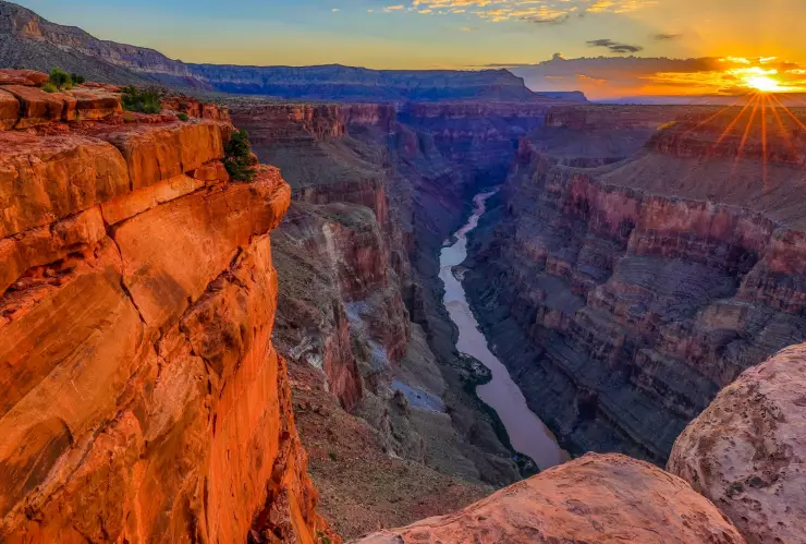 Vista del parque nacional del Gran Cañón en Arizona