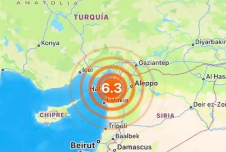 temblor en turquía lunes 20 de febrero