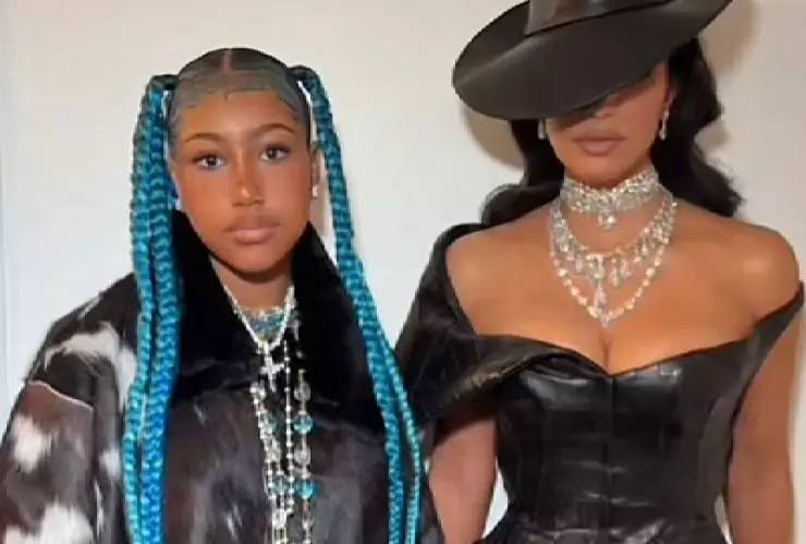 North West y Kim Kardashian