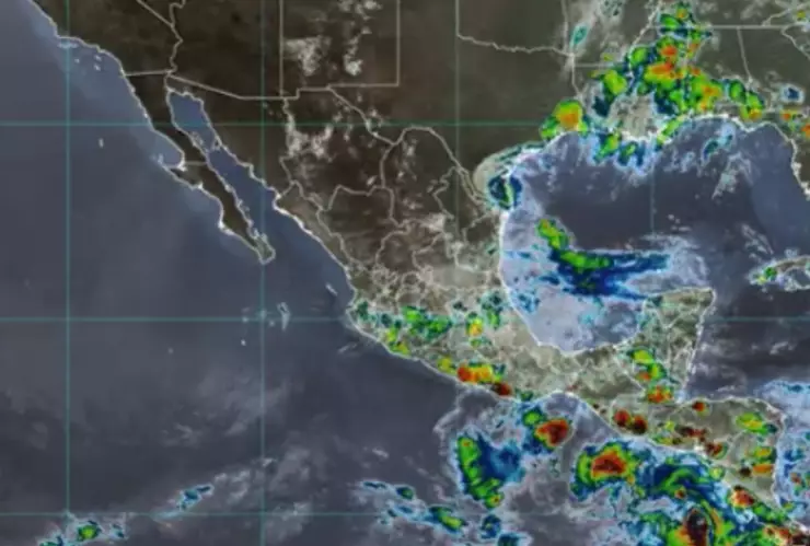 Mapa satelital del ciclón tropical se fortalecerá al huracán “Erick”