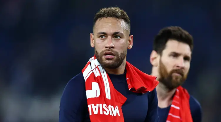 Neymar y Lionel Messi con el PSG