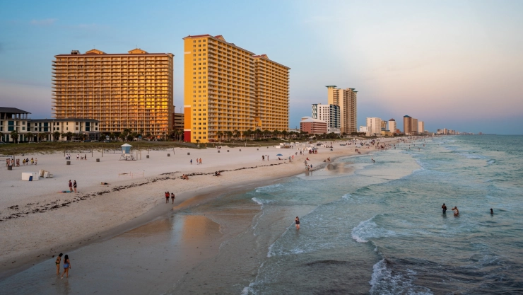 Costa de Panama City Beach en Florida