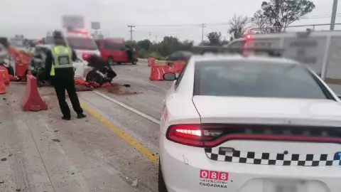 Se registró una carambola en la México-Querétaro hoy 13 de diciembre de 2023.