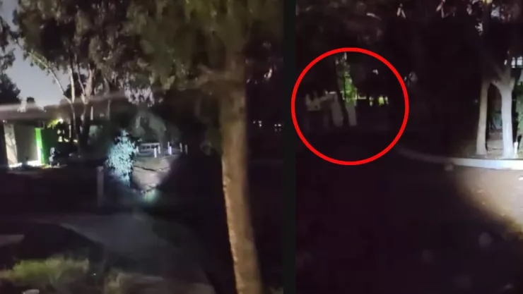 Niñas fantasmas en el Parque Morelos en Tijuana