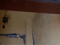 Hogar de la familia Frías después de una explosión.