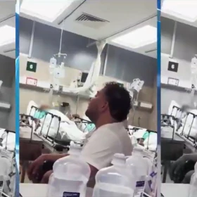 Enfermero canta a pacientes de IMSS Lomas Verdes, Edomex