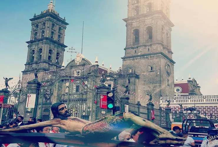 siete imágenes que participarán en la Procesión del Viernes Santo en Puebla 2024
