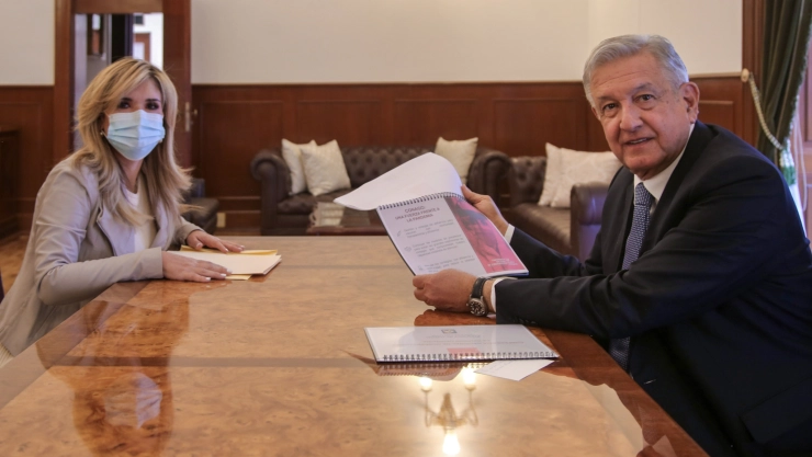 AMLO se reúne con Pavlovich.
