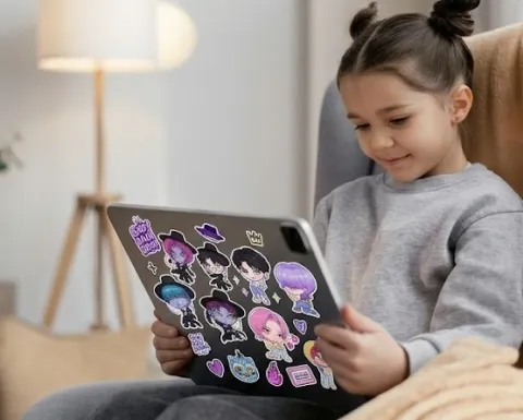 4 ideas de stickers de Baby Saja Boys para decorar la tablet de una verdadera fan de KPop Demon Hunters