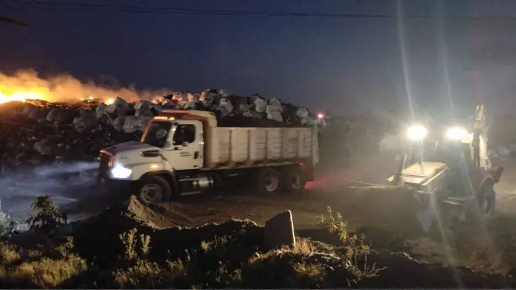 Incendio relleno sanitario Apaseo el Grande