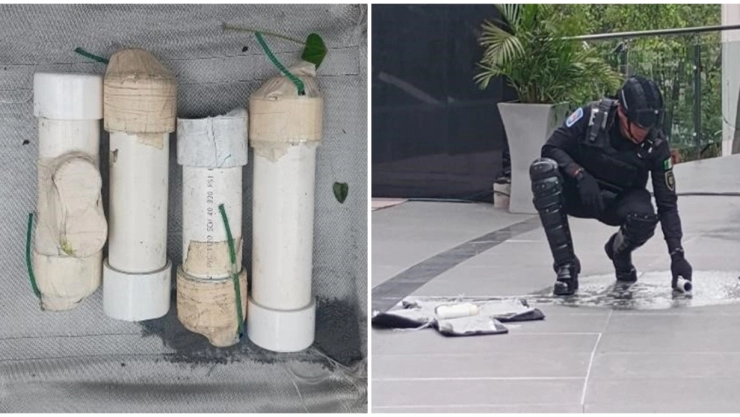 Retiran bombas caseras que no explotaron en el Senado