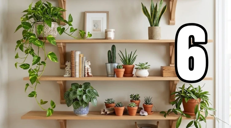 6 ideas para decorar con plantas una repisa que siempre se ve vacía