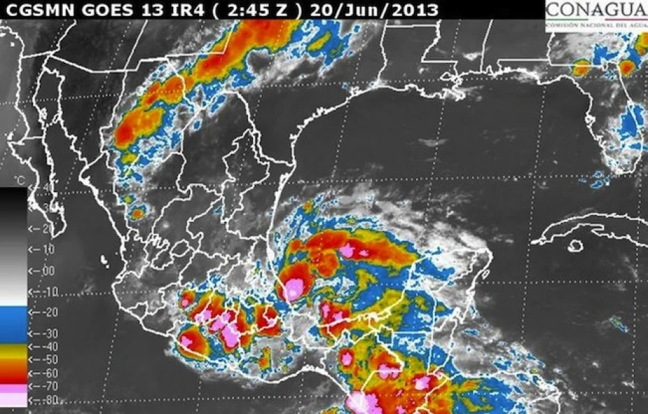 El Servicio Meteorológico Nacional reportó que la tormenta tropical “Barry” se dirige a Veracruz