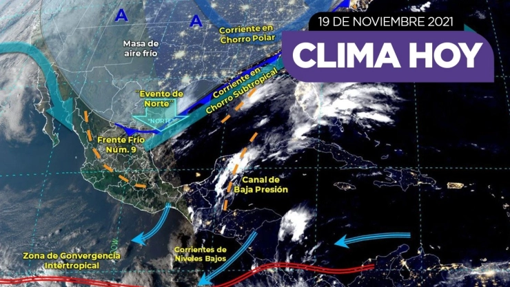 Clima México 19 de noviembre