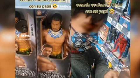 Niño confunde  a Namor con su papá
