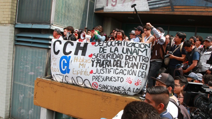 Estudiantes del CCH de la UNAM