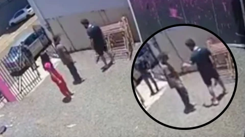 Video padre mata a yerno en Brasil