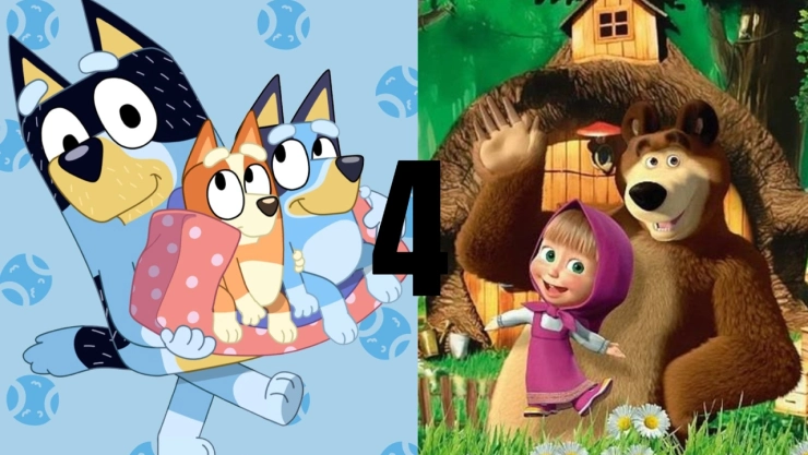 4 capítulos de ‘Bluey’ y ‘Masha y el Oso’ que enseñan a los niños que equivocarse también es aprender