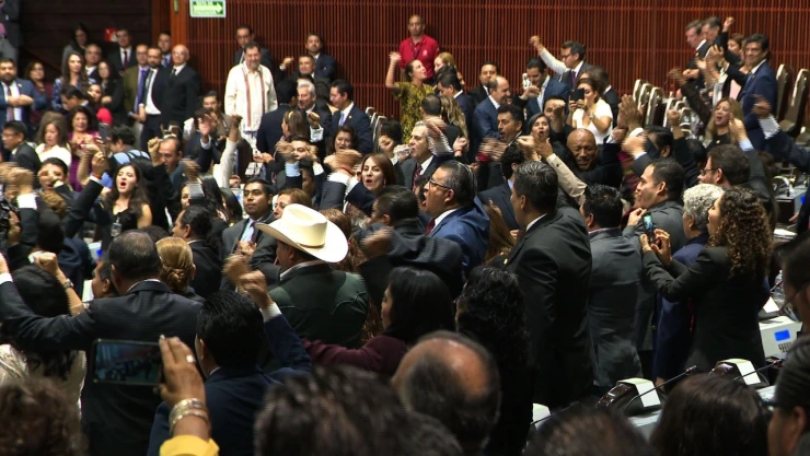Festejo diputados