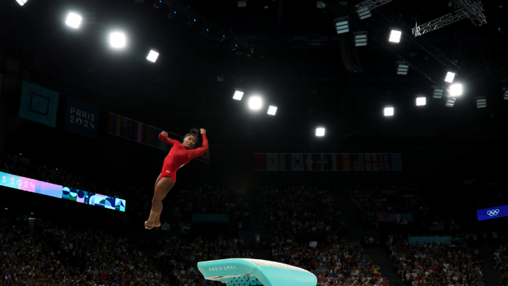 Simone Biles, gimnasta de Estados Unidos en París 2024