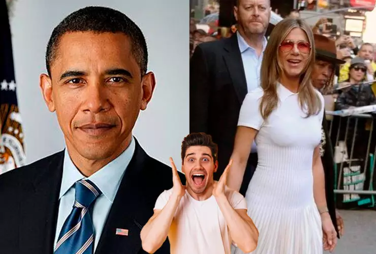 Jennifer Aniston y Barack Obama