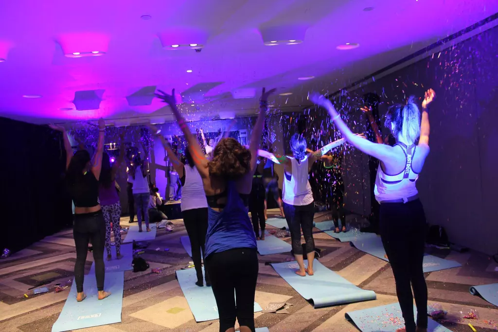 Foto: Central/ Así finalizó la clase de yoga