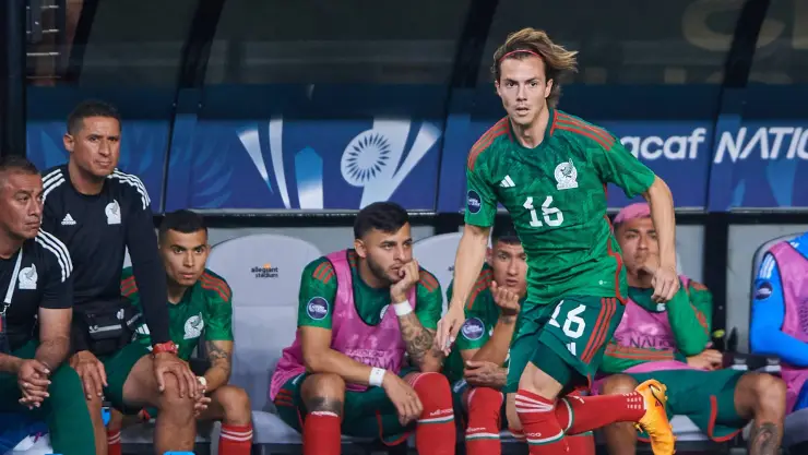 Sebastián Córdova con la Selección Mexicana en la Nations League