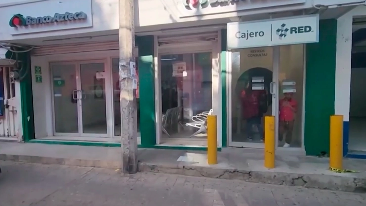 Siete días de impunidad tras violento asalto a sucursal bancaria en Copainalá, Chiapas