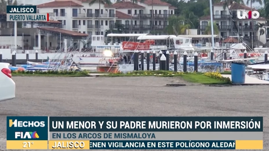 Menor de 11 años y su padre mueren arrastrados por una ola en Puerto Vallarta