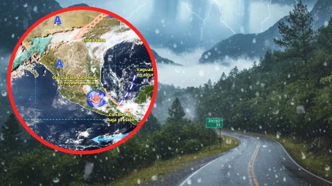 Río atmosférico en México diciembre 2025