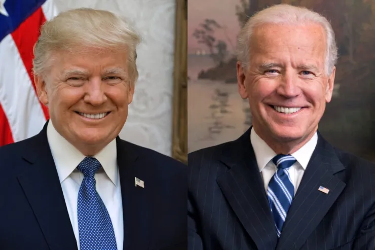 Demócratas y Republicanos: Donald Trum representaba al partido Republicano; mientras que Joe Biden hacía lo propio con los Demócratas.