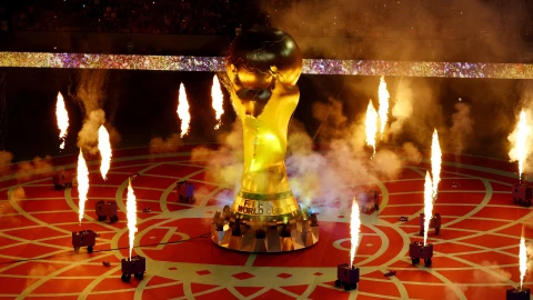 Ceremonia del partido entre Argentina y Croacia en Qatar 2022