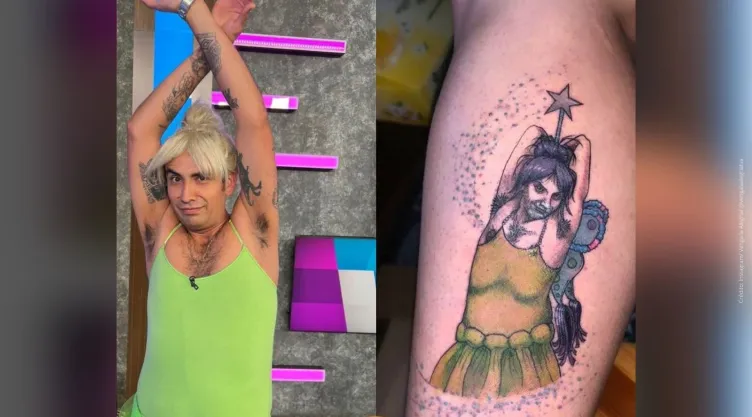 VIDEO: Fan se tatúa a nuestro querido Capi Pérez vestido de hada.